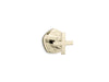 KOHLER K-T27041-3 Occasion MasterShower volume control valve trim with cross handle, vibrant french gold