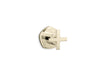 KOHLER K-T27042-3 Occasion MasterShower transfer valve trim with cross handle, vibrant french gold