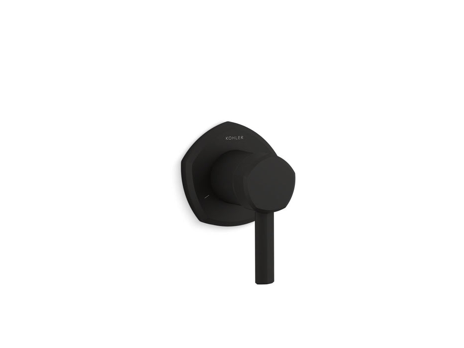 KOHLER K-T27042-4 Occasion MasterShower transfer valve trim with lever handle, matte black