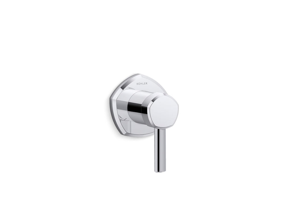 KOHLER K-T27042-4 Occasion MasterShower transfer valve trim with lever handle, polished chrome