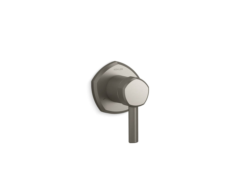 KOHLER K-T27042-4 Occasion MasterShower transfer valve trim with lever handle, vibrant brushed nickel