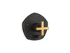 KOHLER K-T27044-3 Occasion Rite-Temp valve trim with push-button diverter and cross handle, matte black with brushed...