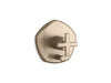 KOHLER K-T27044-3 Occasion Rite-Temp valve trim with push-button diverter and cross handle, vibrant brushed bronze