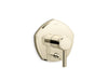 KOHLER K-T27044-4 Occasion Rite-Temp valve trim with push-button diverter and lever handle, vibrant french gold
