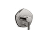 KOHLER K-T27044-4 Occasion Rite-Temp valve trim with push-button diverter and lever handle, vibrant titanium