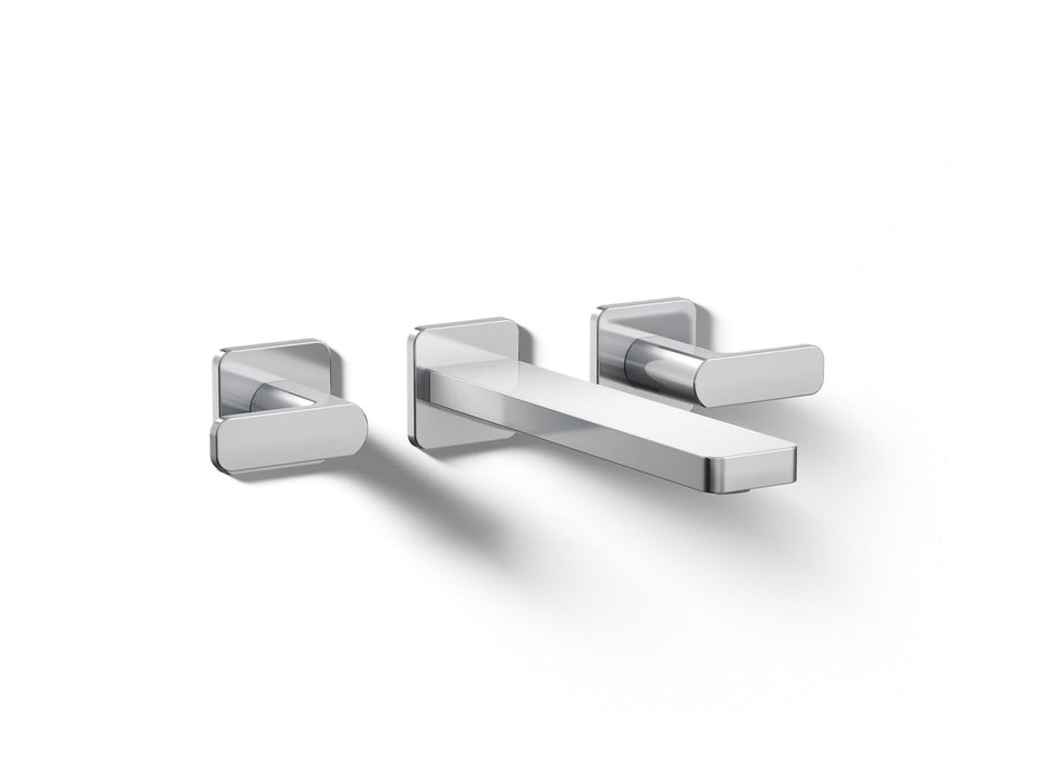KOHLER K-T27120-4 Parallel Wall-mount bathroom sink faucet trim, 1.2 gpm