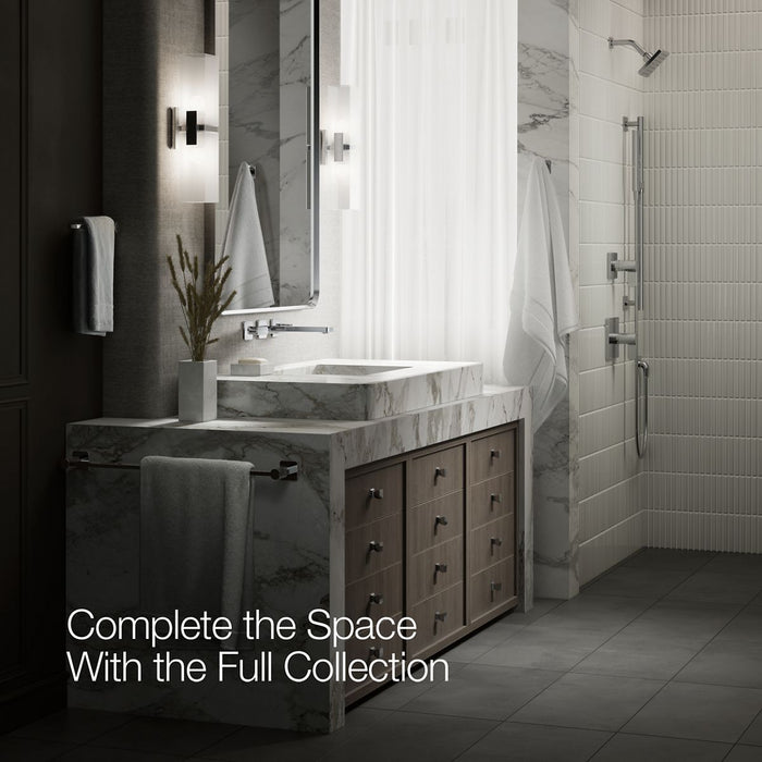 KOHLER K-T27120-4 Parallel Wall-mount bathroom sink faucet trim, 1.2 gpm