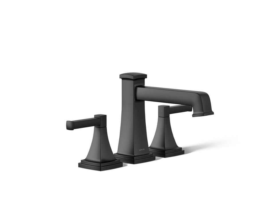 KOHLER K-T27405-4 Riff Deck-mount bath faucet trim, matte black