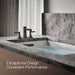 KOHLER K-T27405-4 Riff Deck-mount bath faucet trim, matte black - view 3