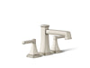 KOHLER K-T27405-4 Riff Deck-mount bath faucet trim, vibrant brushed nickel