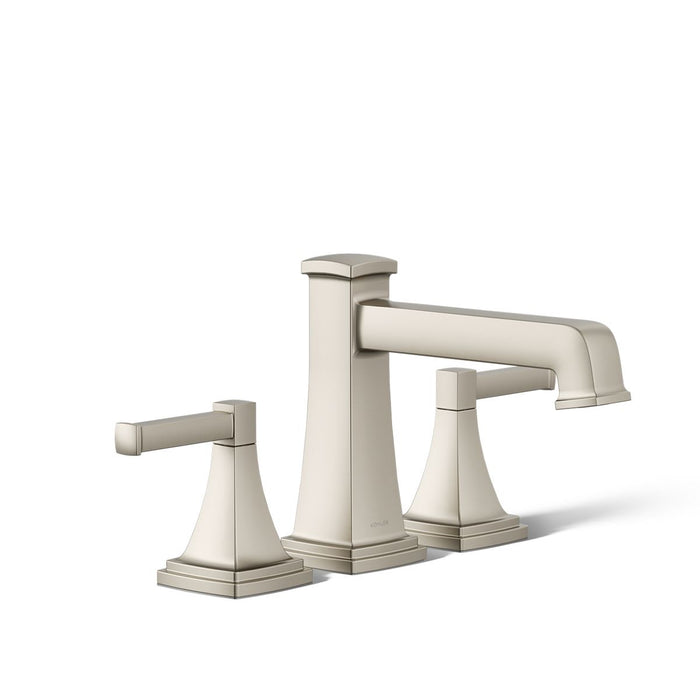 KOHLER K-T27405-4 Riff Deck-mount bath faucet trim, vibrant brushed nickel - view 3