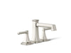KOHLER K-T27405-4 Riff Deck-mount bath faucet trim, vibrant polished nickel