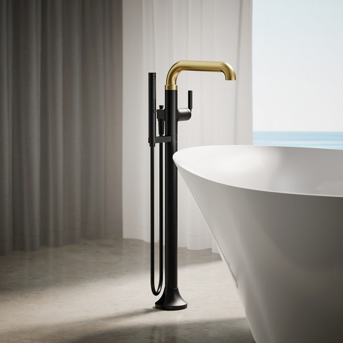 KOHLER K-T27424-4 Tone Floor-mount bath filler trim with handshower