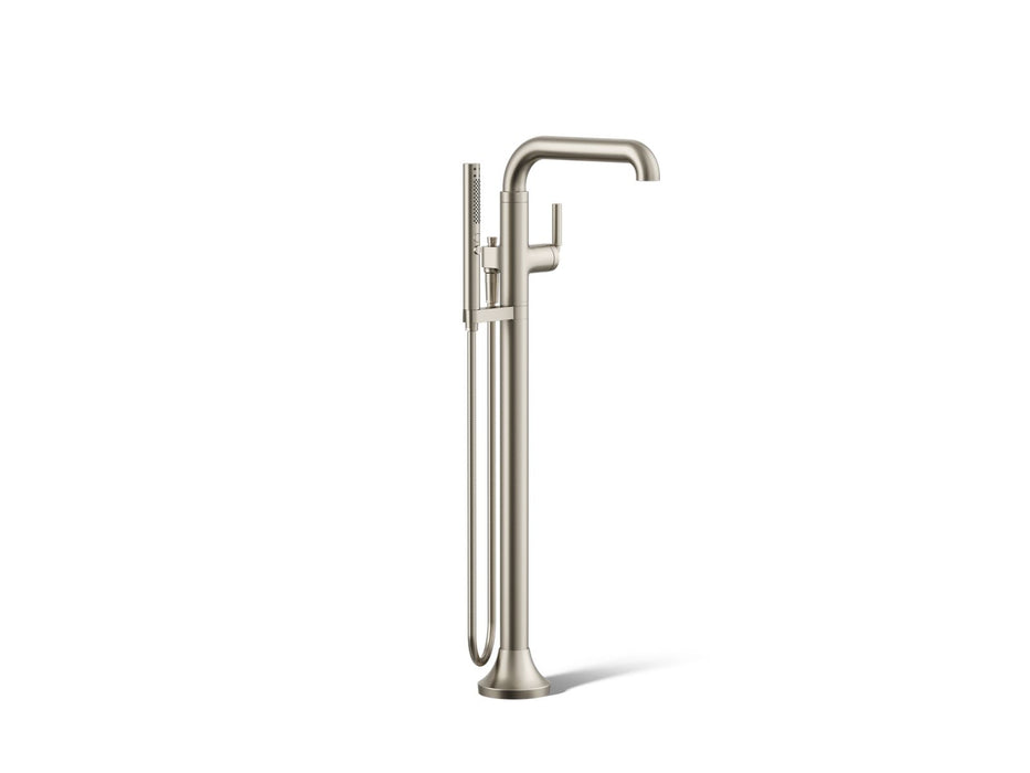 KOHLER K-T27424-4 Tone Floor-mount bath filler trim with handshower, vibrant brushed nickel