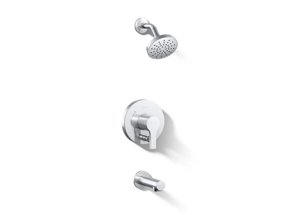KOHLER K-T35327-4G Elate Rite-Temp bath and shower trim kit with push-button diverter, 1.75 gpm, polished chrome