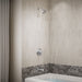 KOHLER K-T35327-4H Elate Rite-Temp bath and shower trim kit with push-button diverter, 1.5 gpm, polished chrome - view 2