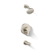 KOHLER K-T35327-4Y Elate Rite-Temp bath and shower trim kit with push-button diverter, 2.5 gpm, vibrant brushed nickel