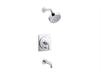 KOHLER K-T35918-4G Castia by Studio McGee Rite-Temp bath and shower trim kit, 1.75 gpm, polished chrome