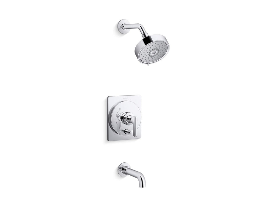 KOHLER K-T35918-4Y Castia by Studio McGee Rite-Temp bath and shower trim kit, 2.5 gpm, polished chrome