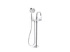 KOHLER K-T35924-4 Castia by Studio McGee Floor-mount bath filler trim with handshower, polished chrome