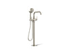KOHLER K-T35924-4 Castia by Studio McGee Floor-mount bath filler trim with handshower, vibrant brushed nickel