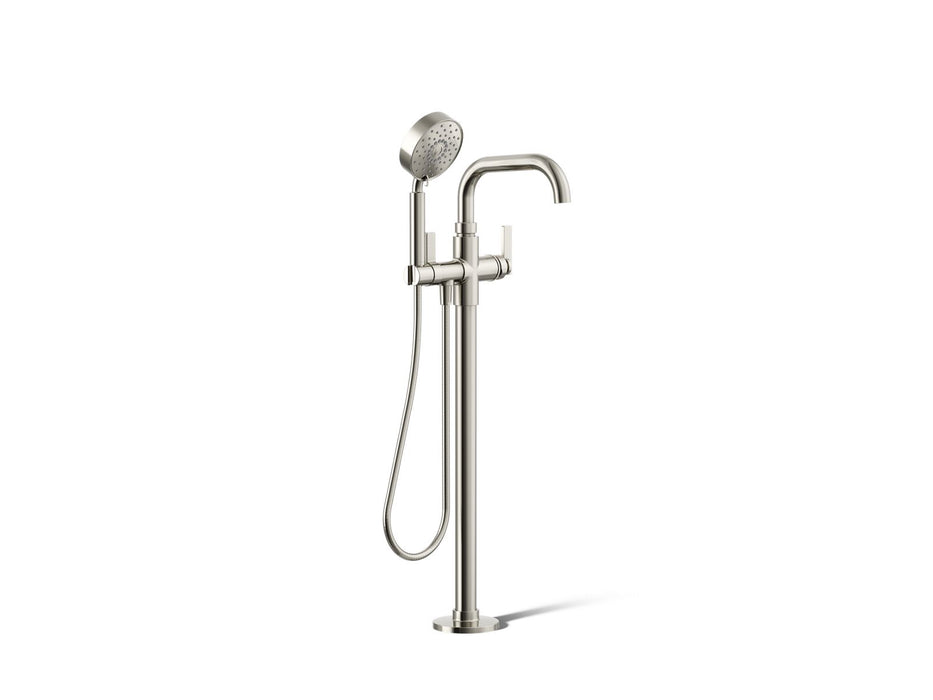 KOHLER K-T35924-4 Castia by Studio McGee Floor-mount bath filler trim with handshower, vibrant polished nickel