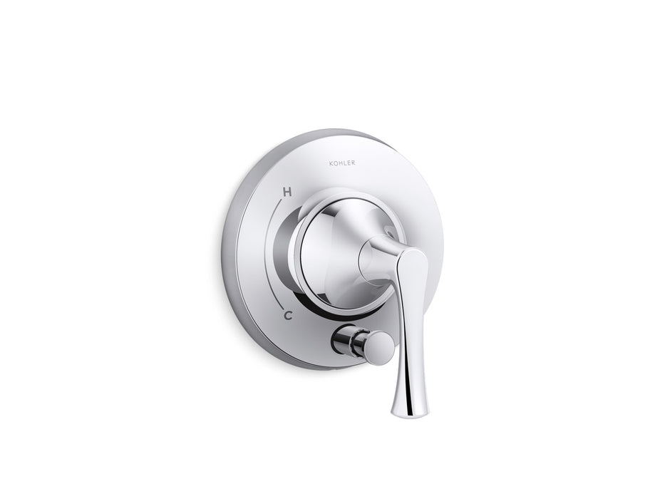 KOHLER K-T35942-4 Buckley Rite-Temp valve trim with diverter, polished chrome