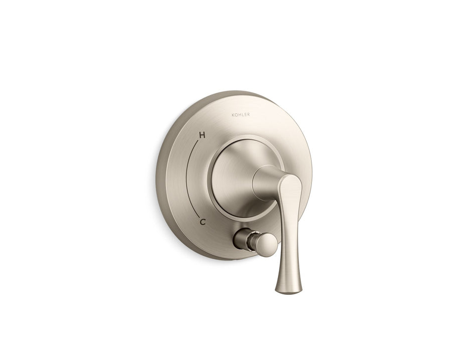 KOHLER K-T35942-4 Buckley Rite-Temp valve trim with diverter, vibrant brushed nickel