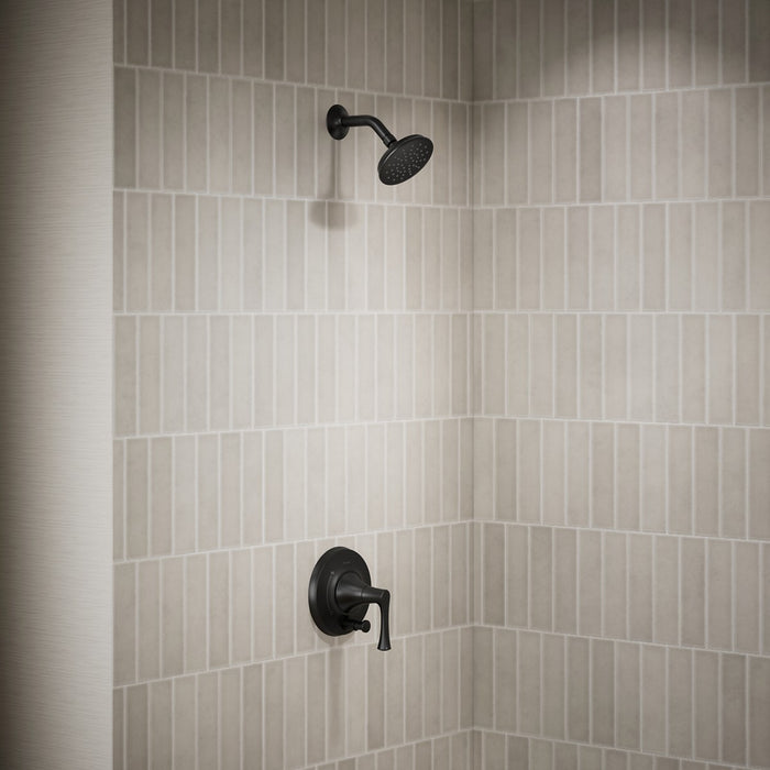 KOHLER K-T35943-4H Buckley Rite-Temp shower trim kit with push-button diverter, 1.5 gpm, matte black - view 3