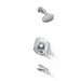 KOHLER K-T35944-4G Buckley Rite-Temp bath and shower trim kit with push-button diverter, 1.75 gpm, polished chrome