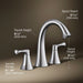 3/4 view of product with dimensions