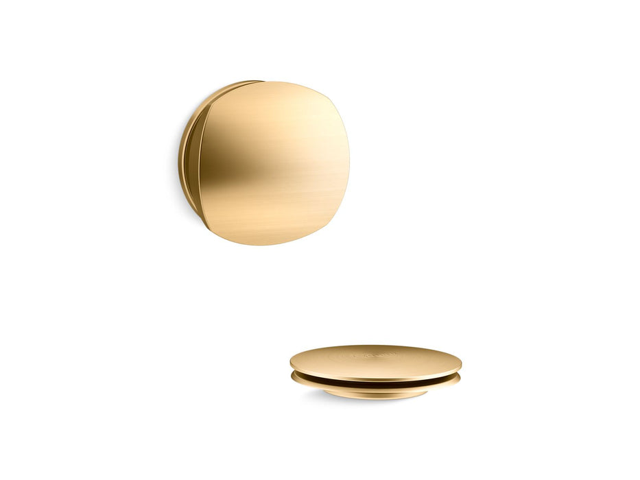 KOHLER K-T37391 PureFlo Rotary-turn bath drain trim, vibrant brushed moderne brass