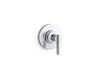 KOHLER K-T38267-4 Castia MasterShower® Transfer Valve Trim with Lever Handle, Polished Chrome - 3/4 view of product