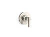 KOHLER K-T38267-4 Castia MasterShower® Transfer Valve Trim with Lever Handle, Vibrant Polished Nickel - 3/4 view of product