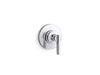 KOHLER K-T38268-4 Castia MasterShower® Volume Control Valve Trim with Lever Handle, Polished Chrome - 3/4 view of product