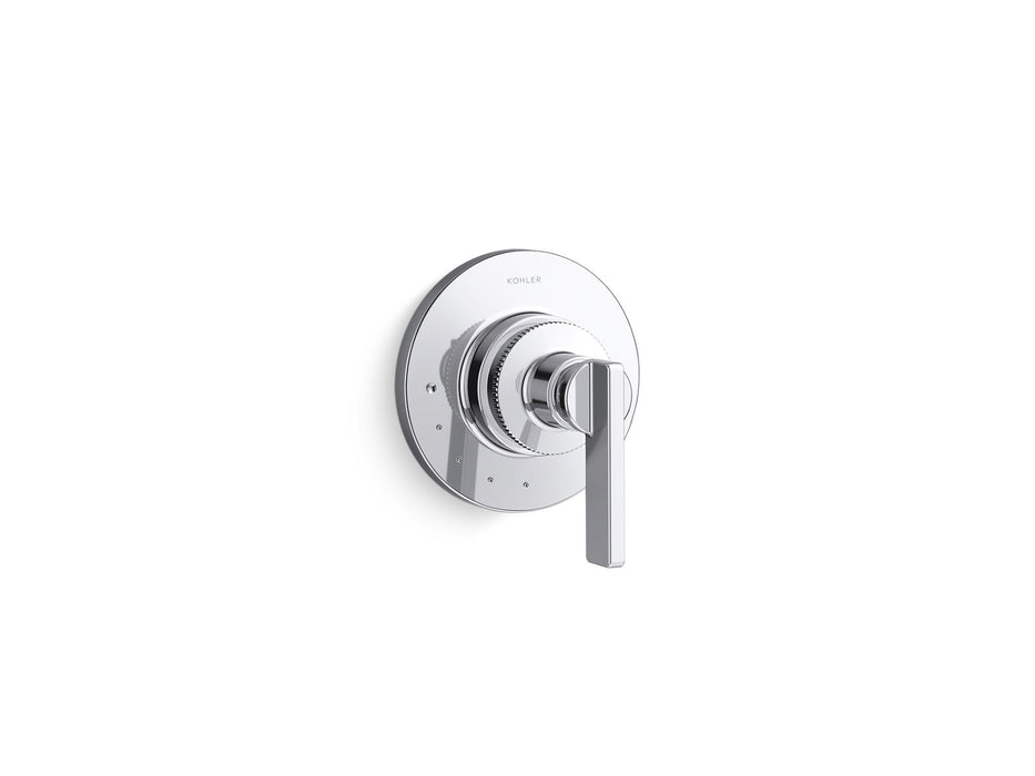 KOHLER K-T38268-4 Castia MasterShower® Volume Control Valve Trim with Lever Handle, Polished Chrome - 3/4 view of product