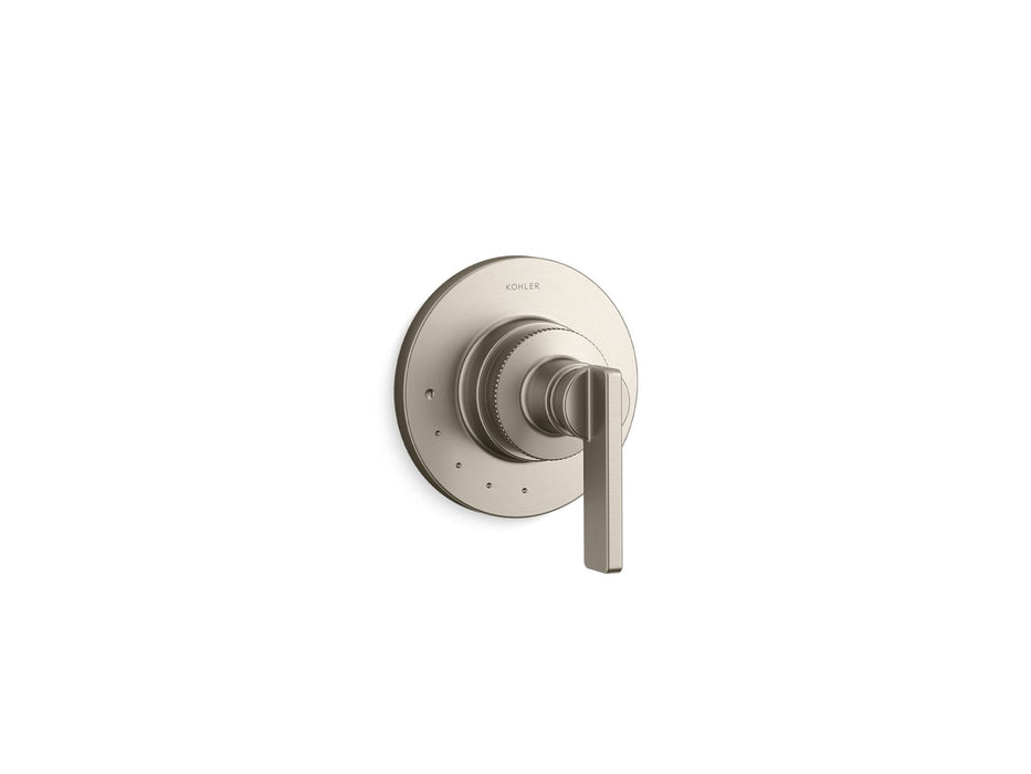 KOHLER K-T38268-4 Castia MasterShower® Volume Control Valve Trim with Lever Handle, Vibrant Brushed Nickel - 3/4 view of prod