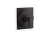 KOHLER K-T38269-4 Castia MasterShower® Temperature Control Valve Trim with Lever Handle, Matte Black - 3/4 view of product