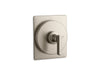 KOHLER K-T38269-4 Castia MasterShower® Temperature Control Valve Trim with Lever Handle, Vibrant Brushed Nickel - 3/4 view of