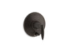 KOHLER K-T45112-4 Alteo Rite-Temp valve trim with push-button diverter, oil rubbed bronze