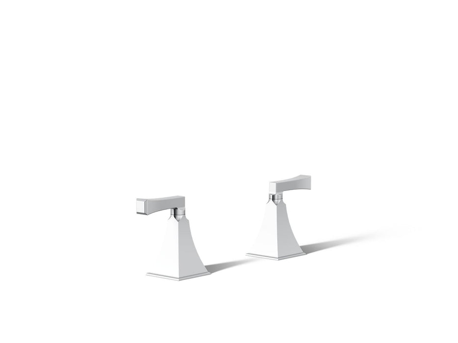 KOHLER K-T467-4V Memoirs Deck-mount bath faucet handle trim, polished chrome