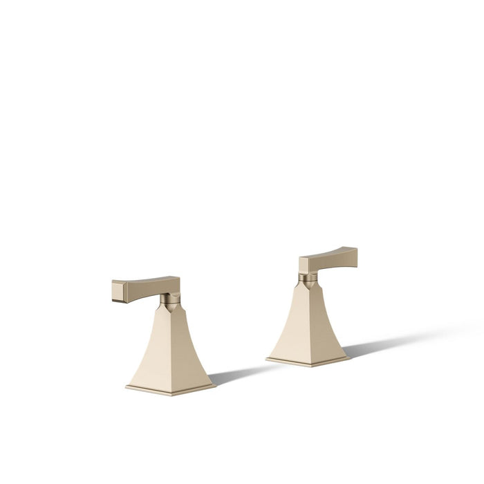 KOHLER K-T467-4V Memoirs Deck-mount bath faucet handle trim, vibrant brushed bronze - view 5