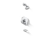 KOHLER K-T49980-4G Pitch Rite-Temp bath and shower trim kit with push-button diverter, 1.75 gpm, polished chrome