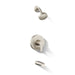 KOHLER K-T49980-4Y Pitch Rite-Temp bath and shower trim kit with push-button diverter and lever handle, 2.5 gpm, vibrant...