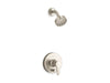 KOHLER K-T49990-4G Pitch Rite-Temp shower trim kit with push-button diverter, 1.75 gpm, vibrant brushed nickel