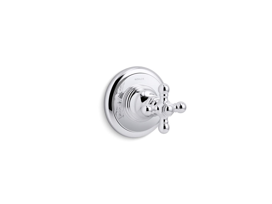 KOHLER K-T72770-3 Artifacts MasterShower transfer valve trim with cross handle, polished chrome