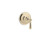 KOHLER K-T72770-4 Artifacts MasterShower transfer valve trim with lever handle, vibrant french gold