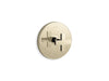 KOHLER K-T73133-3 Composed MasterShower temperature control valve trim with cross handle, vibrant french gold