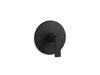 KOHLER K-T73133-4 Composed MasterShower temperature control valve trim with lever handle, matte black