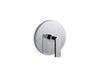 KOHLER K-T73133-4 Composed MasterShower temperature control valve trim with lever handle, polished chrome